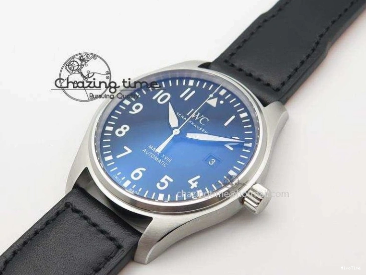 MIROTIME 0212 Mark XVIII IW327001 V6F Best Edition Black Dial On Black Leather Strap A Tailored 7307